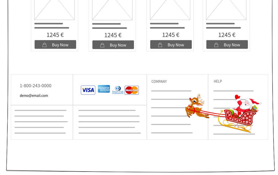 Magento decoração Natal elemento surpresa Magento decoração Natal elemento surpresa